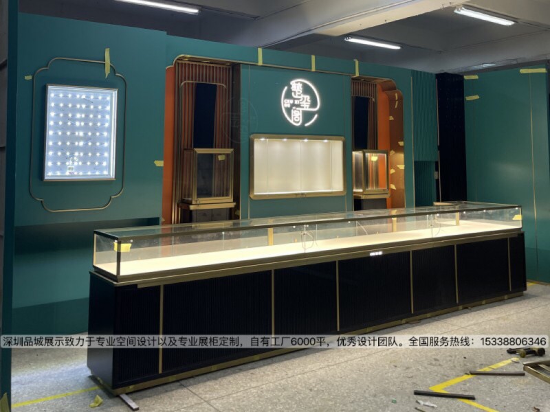 玉璽格珠寶店設(shè)計(jì)，珠寶展柜定制
